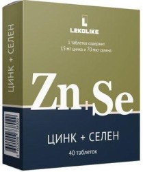 Цинк+Селен, таблетки 300 мг 40 шт БАД