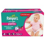 Подгузники-трусики для девочек, Pampers (Памперс) 9-14 кг №104 актив герл макси