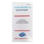 Ванкомицин Дж, лиофилизат для приготовления раствора для инфузий и приема внутрь 500 мг 5 шт