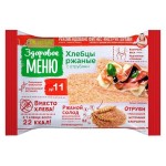 Хлебцы, Здоровое меню 90 г 20 шт №11 ржаные с отрубями пакет с коррексом гофроящик