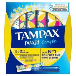 Тампоны, Tampax (Тампакс) №16 компак перл регуляр с аппликатором